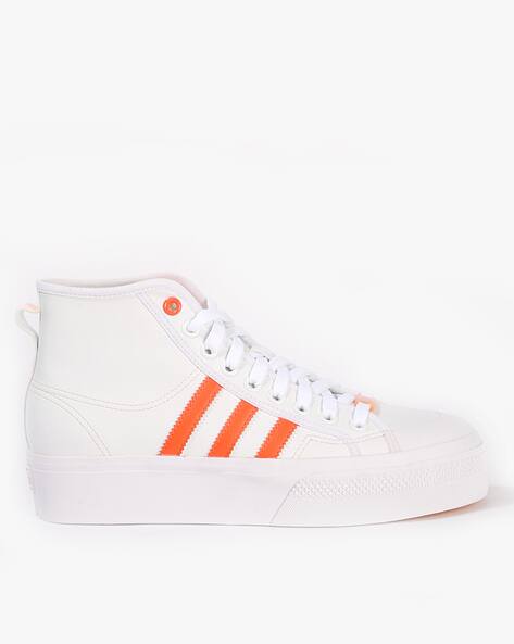 adidas nizza platform mid white