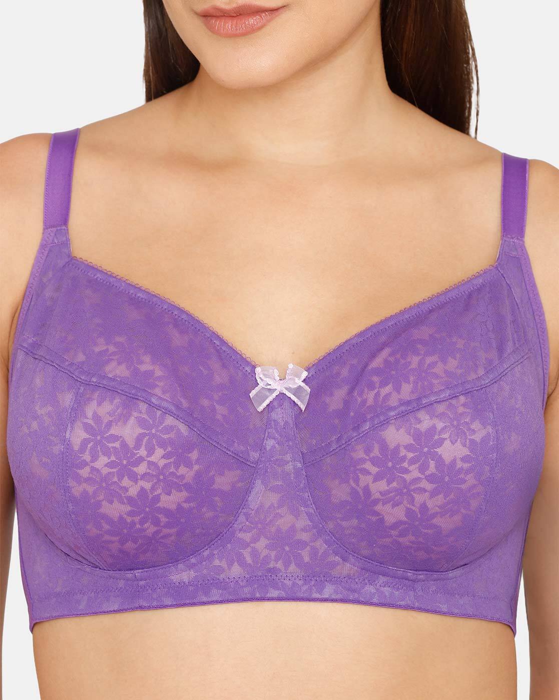 Buy Rosaline by Zivame Purple Non Wired Padded T-Shirt Bra for Women Online  @ Tata CLiQ