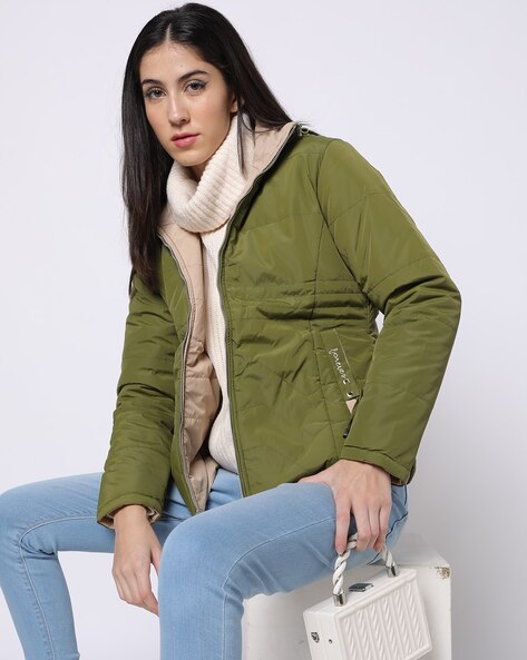 women's reversible quilted jacket