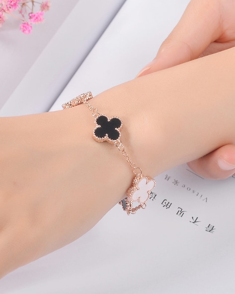 Women's Four Leaf Clover Link Bracelet