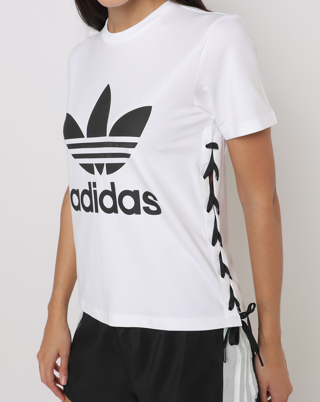 Womens white adidas t clearance shirt