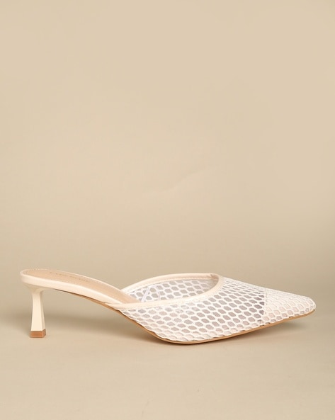 White kitten heel mules new arrivals