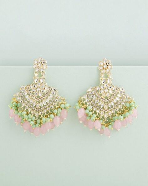 Buy Multicoloured Earrings for Women by ZAVERI PEARLS Online