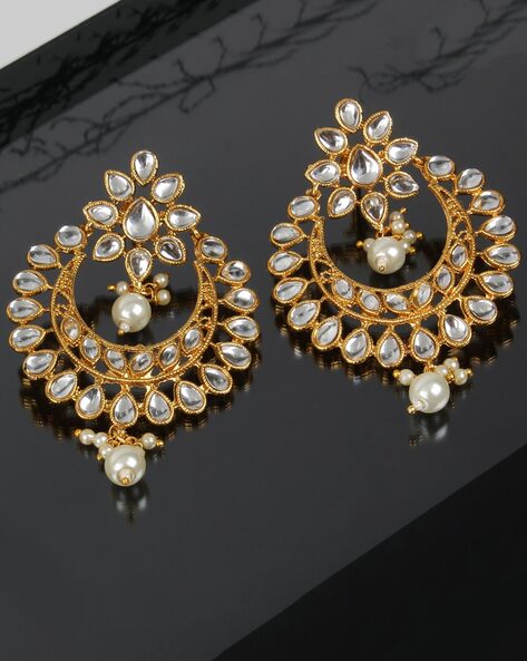 Kundan Earrings (Dark Green) – Alita Accessories