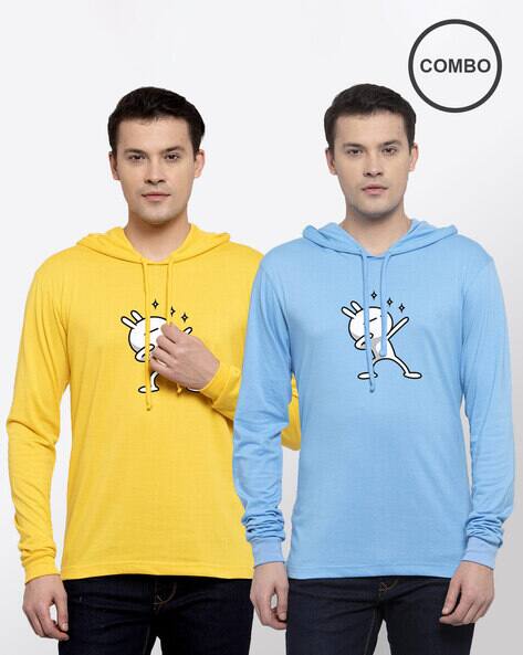 hooded t shirt combo