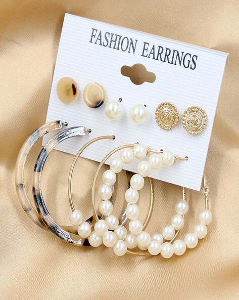 Pearl Earring Set | Buy Premium Quality Jewelry Upto 70% Off