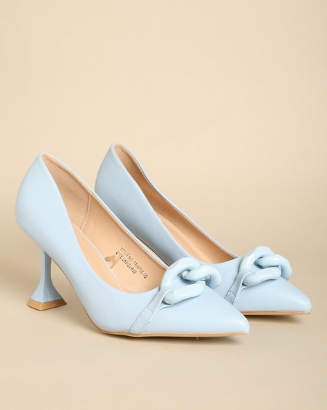 Blue wedding shoes low Heels - Shine in the Forest – PinkyPromiseAccs
