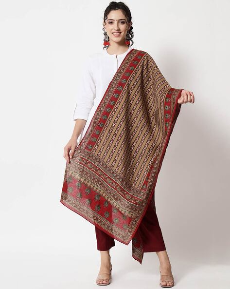 Striped Chanderi Stole Price in India