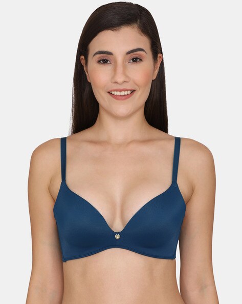 Underwired Heavily Padded Bra with Adjustable Straps