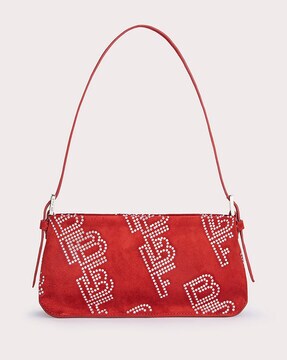 Michael Kors Red Ladies Bradshaw Small Logo Convertible Shoulder