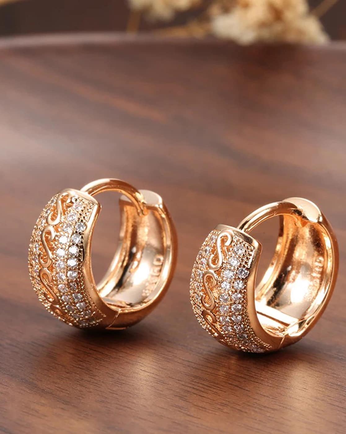 Buy Traditional Gold Style Swan Round Ring Type Bali Earring for Women