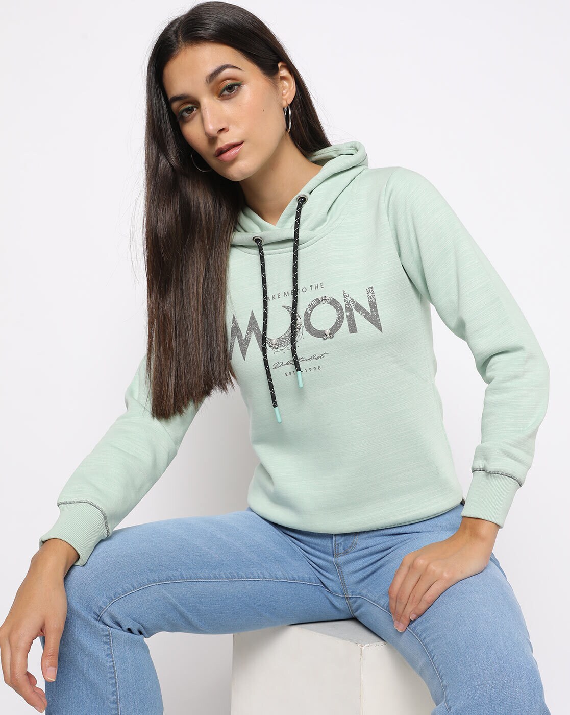 womens mint green sweatshirt