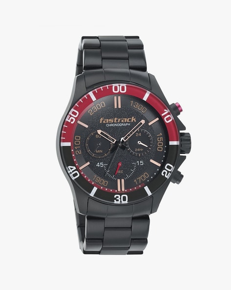 Fastrack red best sale and black watch