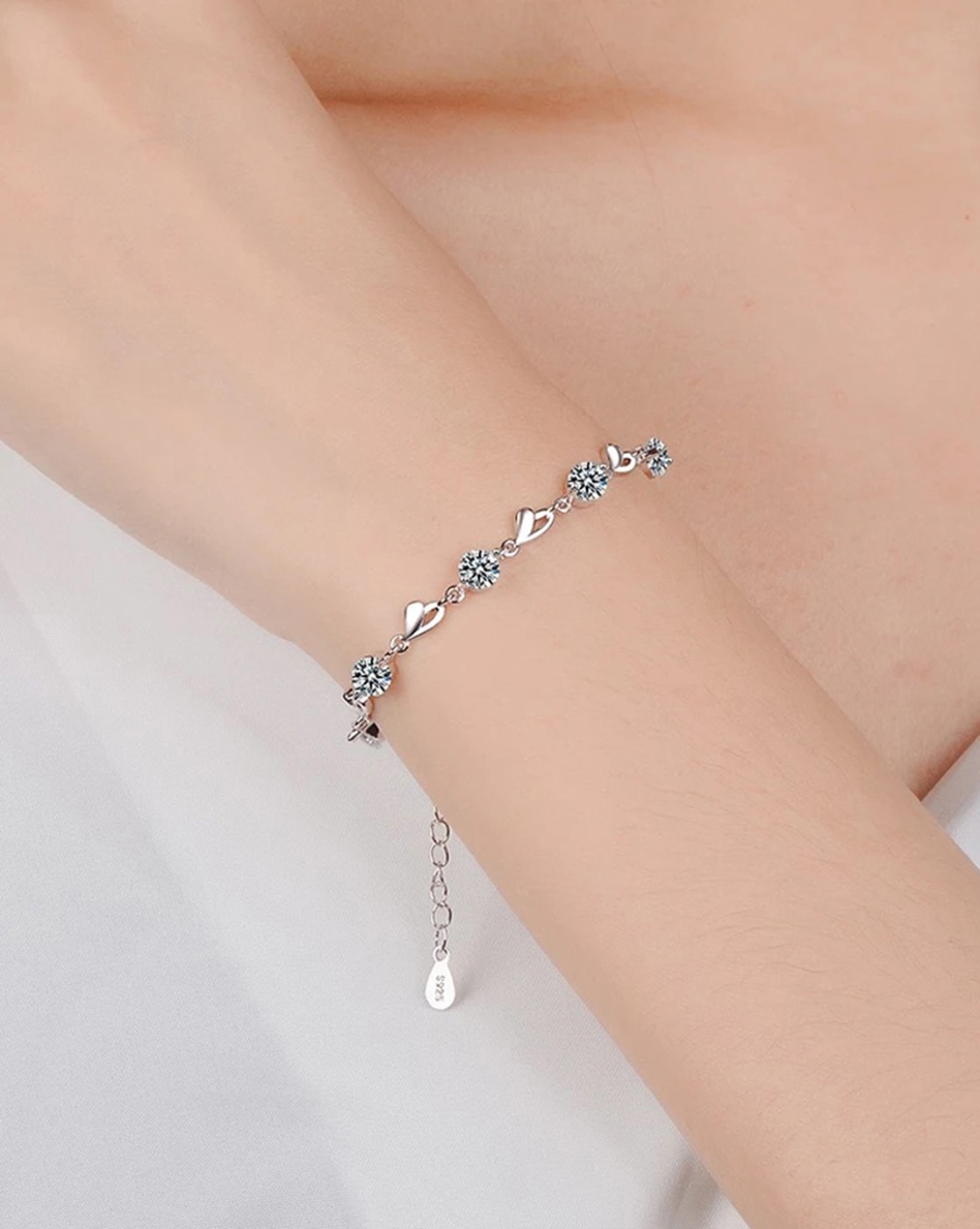 White Pearl Gold Plated Adjustable Bracelet – Sanvi Jewels