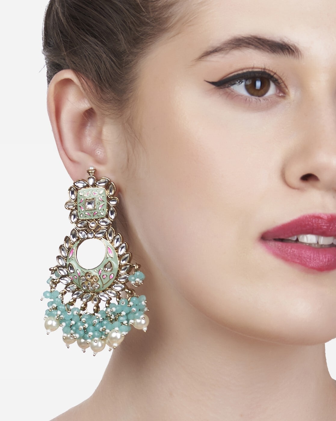 Dhruvi by Zaveri Pearls Stud Earrings for Women (Rose Gold) D8208) :  Amazon.in: Fashion