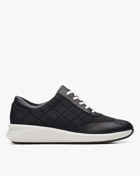 Clarks black hot sale trainers womens