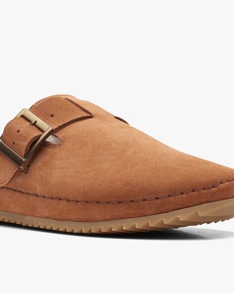 Clarks leather mule discount slippers