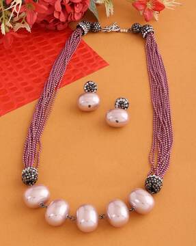 zaveri pearl set