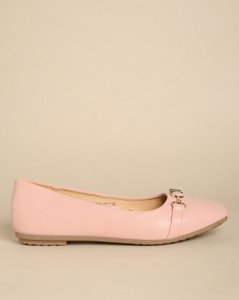 Metallic hot sale pink flats