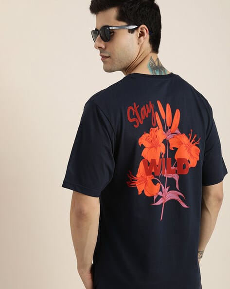 Graphic Print Crew-Neck Oversized T-shirt