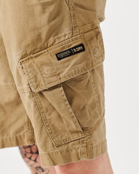 by & for Khaki 3/4ths Shorts SUPERDRY Buy Men Online