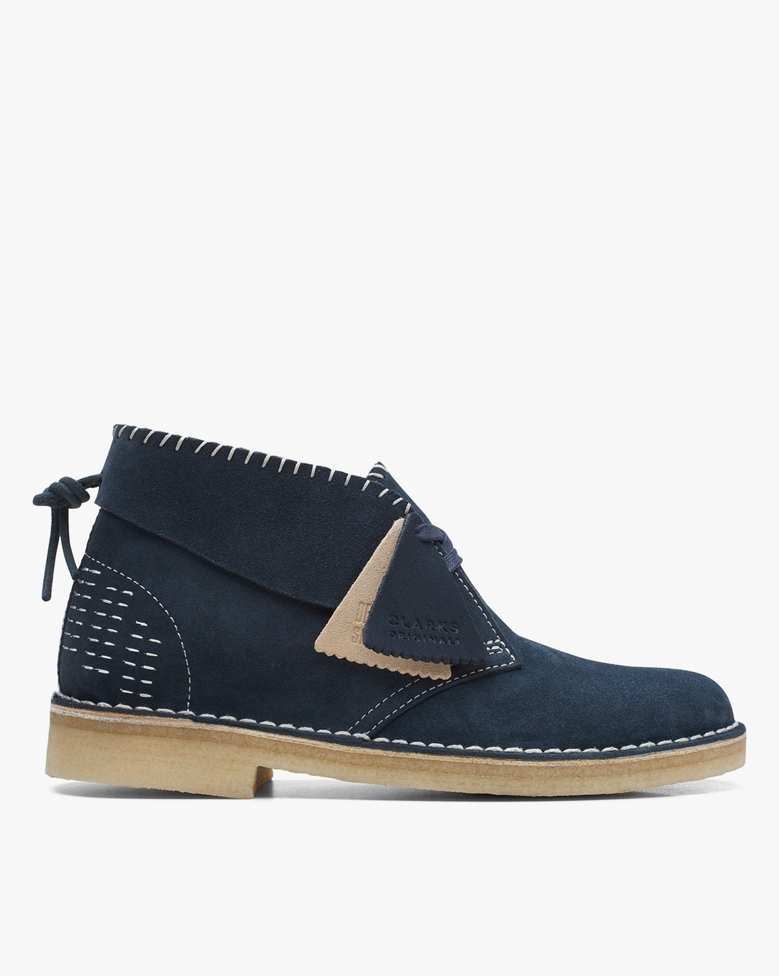 Clarks desert boots hot sale blue suede