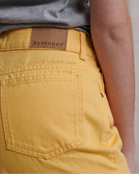 Denim Shorts with Frayed Hems