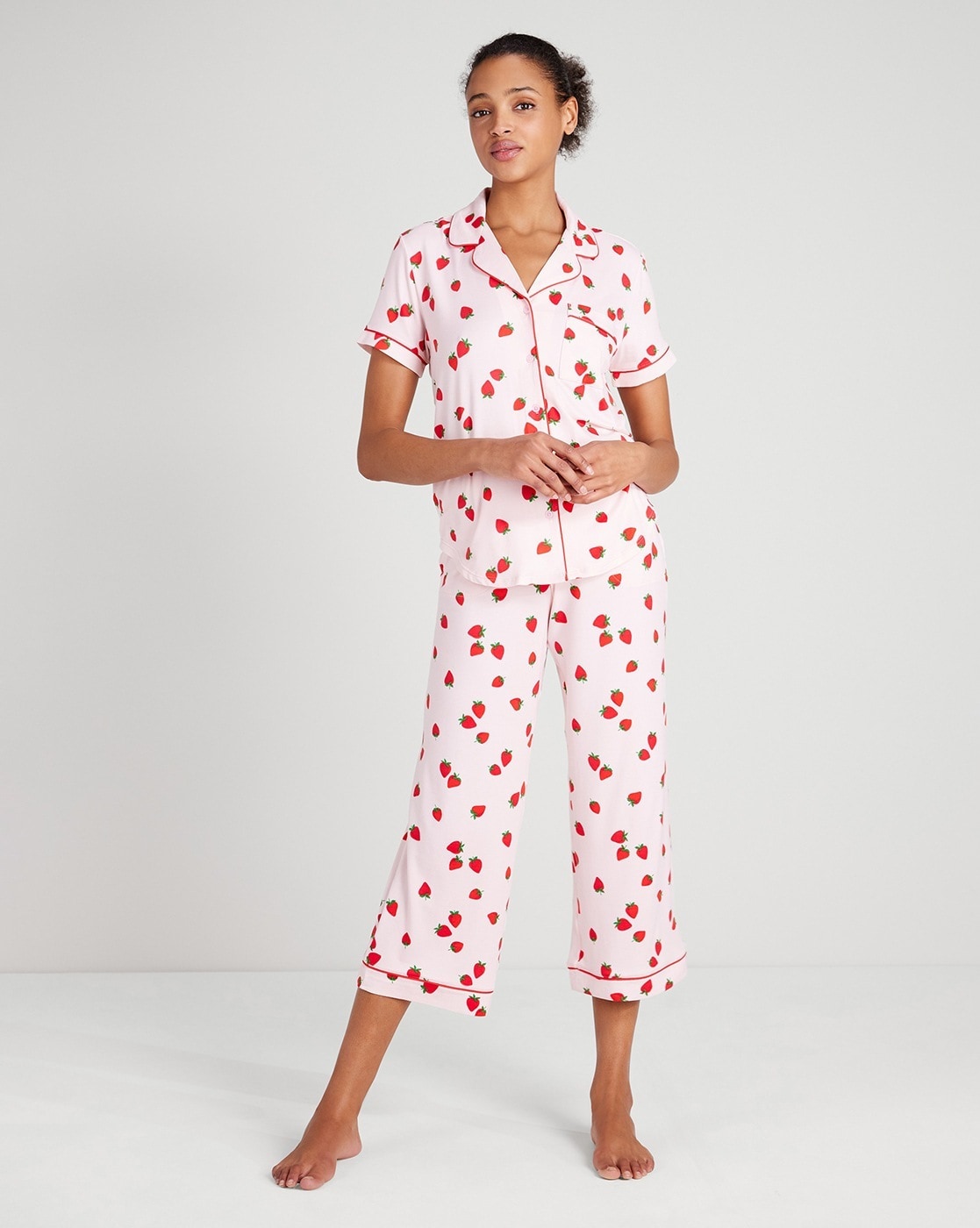 Cropped best sale pj set