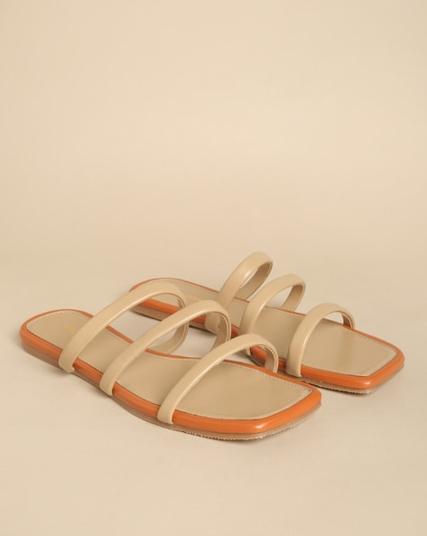 Multi Strap Square Toe Sandals