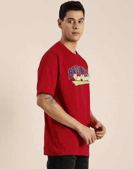 red baggy t shirt