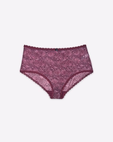 Marks & Spencer Flirty Lace Trim Hipster Panty - Snazzy