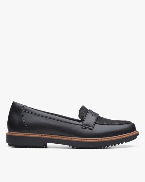 Clarks leather moccasins best sale