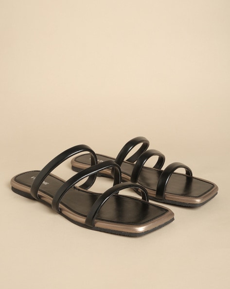 Square toe sale sandals flat