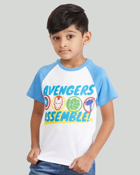 Buy White Tshirts for Boys by ZALIO Online - Main Image