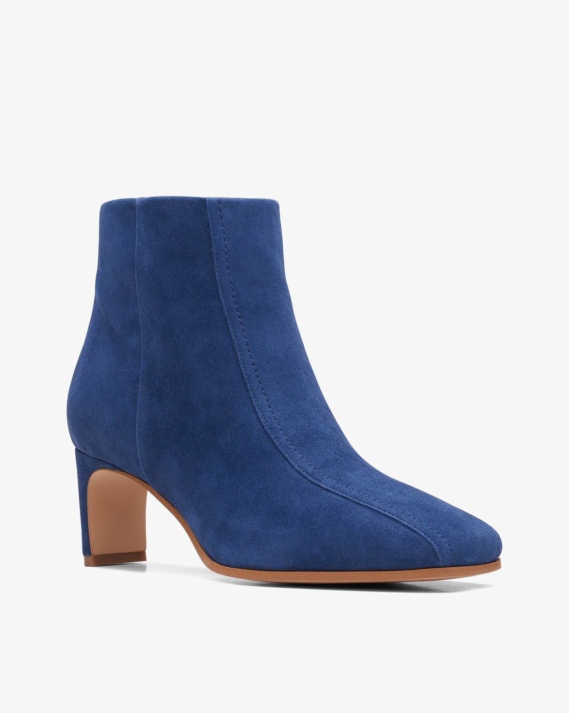 Estime Stretch Fabric Booties Navy Blue Stretch Boots Timothie