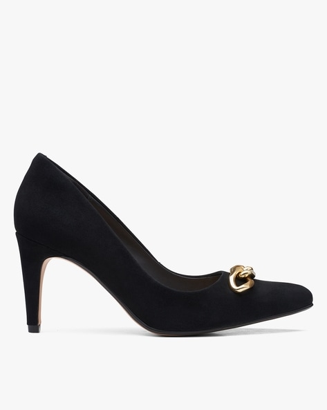 Buy Black Heeled Shoes for Women by CLARKS Online Ajio