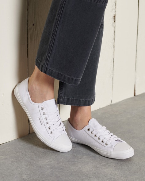 Buy Pink & White Casual Shoes for Women by SUPERDRY Online | Ajio.com