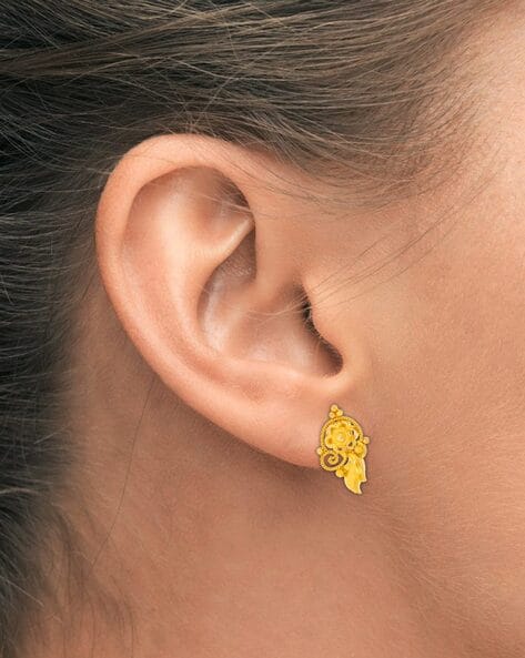 Yellow hot sale stud earrings