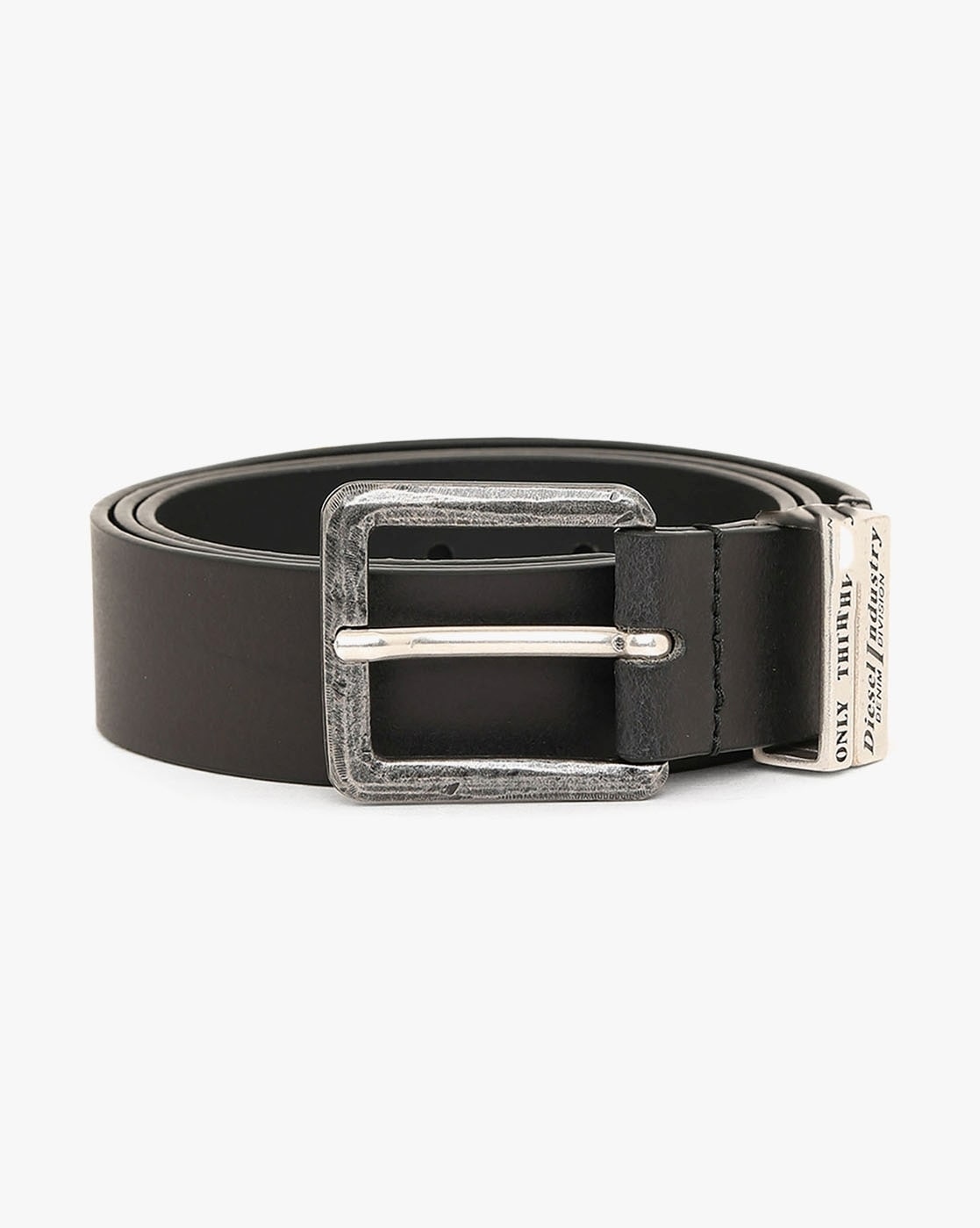 Buy DIESEL B Guarantee A Leather Belt with Buckle Closure Black Color Men AJIO LUXE