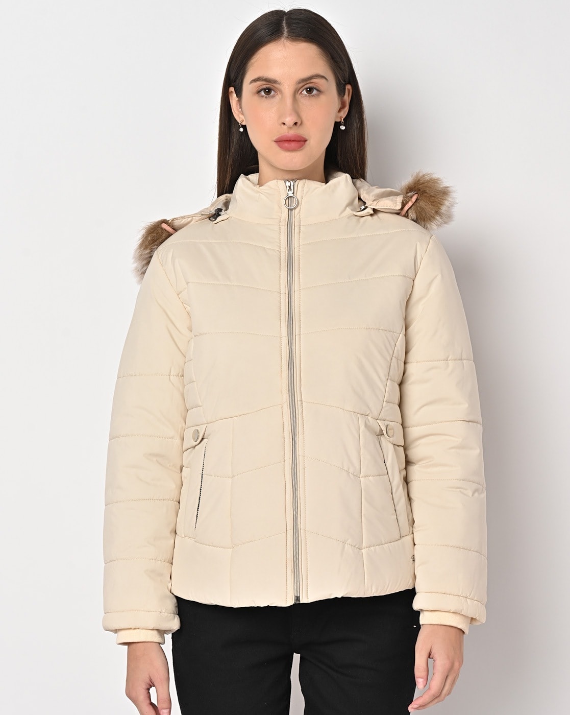 Buy Mauve Jackets & Coats for Women by Fort Collins Online | Ajio.com