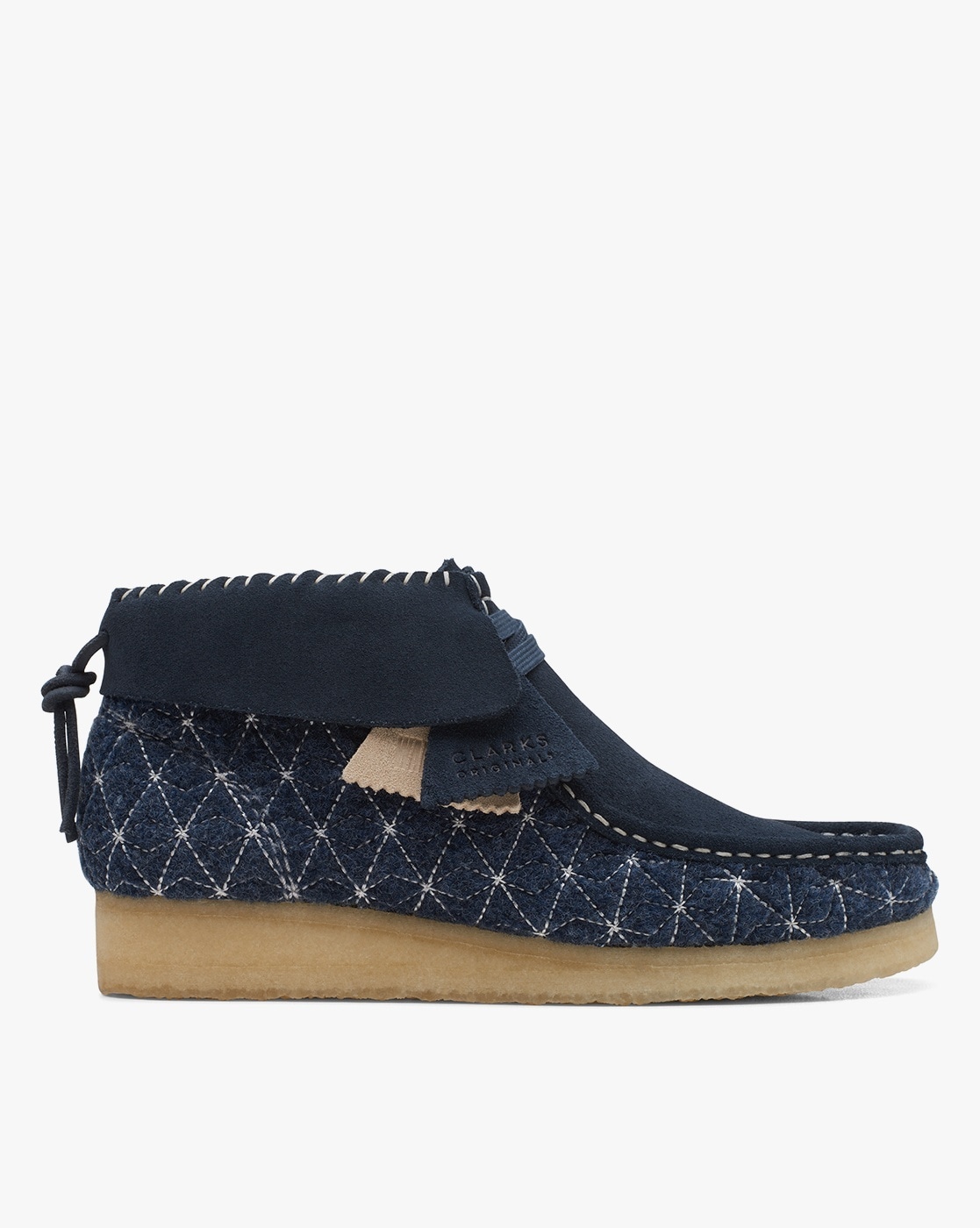 Clarks wallabees sale navy blue suede