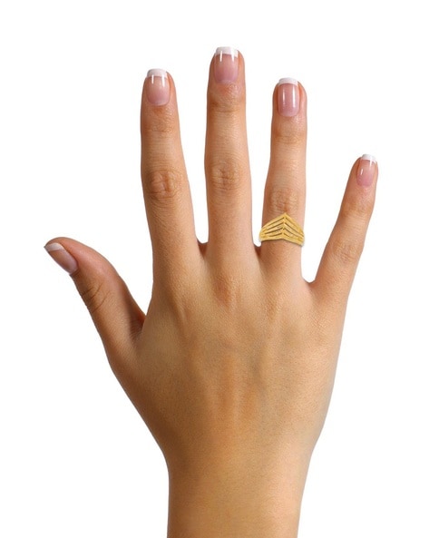 Thumb Precision Cut Ring in 9ct Gold | Gold Boutique