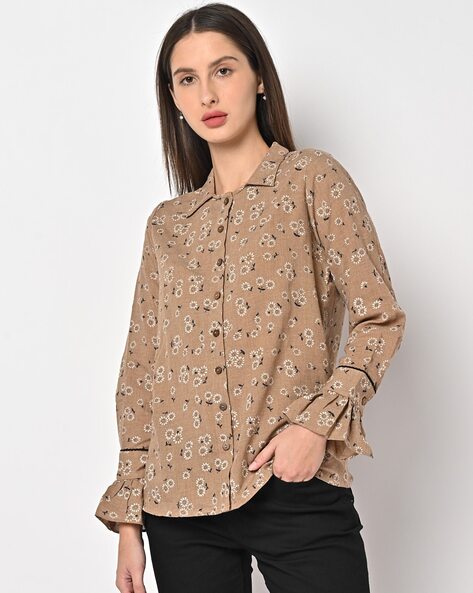 AND And women tops, brown, 8