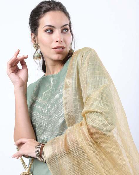 Kurta Suit Set with Dupatta