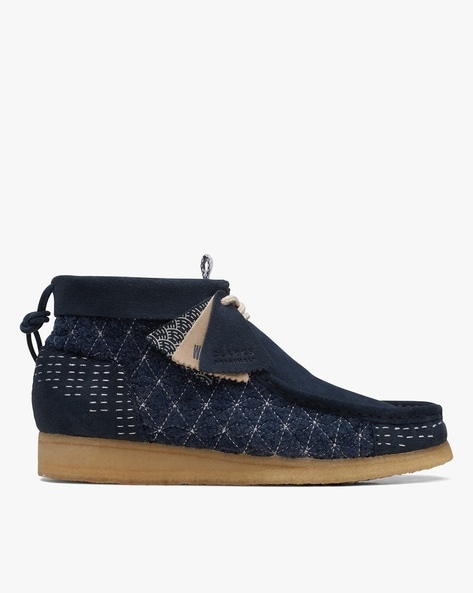 Wallabee Lace-Up Ankle-Length Boots