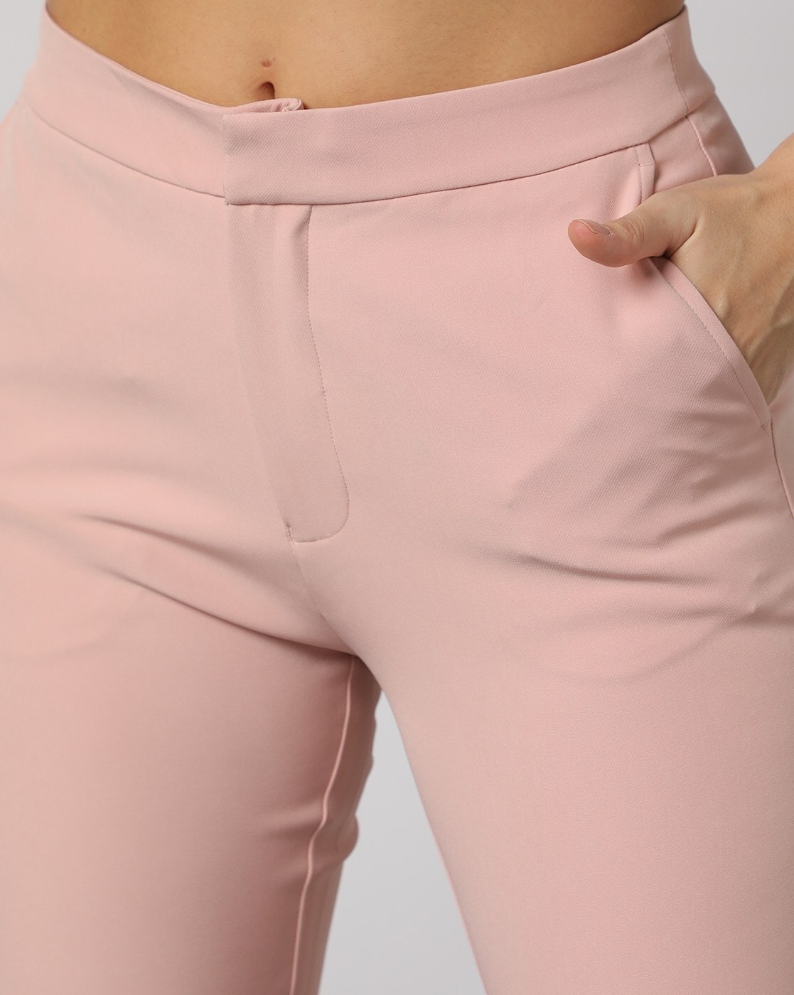 Buy Pink Trousers & Pants for Women by Outryt Online