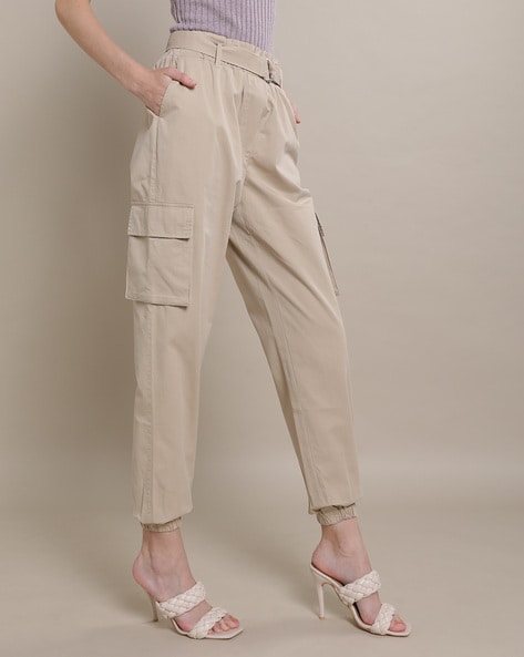 Buy Red Trousers & Pants for Women by Outryt Online | Ajio.com