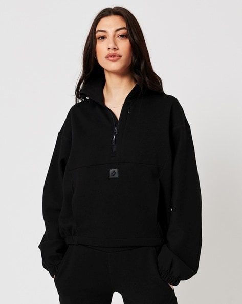 Buy Black Sweatshirt & Hoodies for Women by SUPERDRY Online | Ajio.com