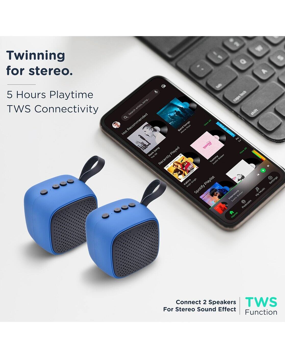 Wireless Speaker Portronics Comet Bluetooth Speaker Comet Pebble