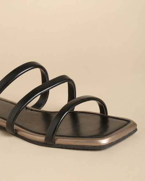 Black square best sale toe slides